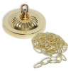 Бильярдный светильник Джаз, 1 плафон (золотистый, керамическая вставка)